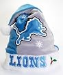 Detroit Lions Color Block Santa Hat