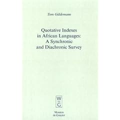 Quotative Indexes in African Languages: A Synchronic and Diachronic Survey (Empirical Approaches to Language Typology)