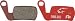 Jagwire Red Zone Disc Brake Pads for Magura Marta and Marta SL