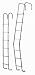 Sporting Goods : Universal Hinged RV Ladder, up to 100'' White