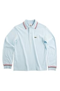 Boy's Long Sleeve Jersey Polo With Tipping
