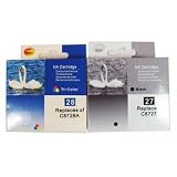 Combo Pack Black/Color Ink jet Printer Cartridges Set for HP HP27 HP27 28 + 27 C8727AN C8728AN Deskjet 3744 3746 3846 3845 3847 Officejet 4110 4255
