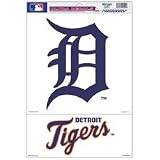 Detroit Tigers Removable Car Truck Window Wall Decal Set (2)