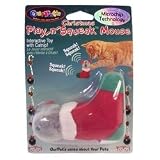 Our Pets Play n Squeak Christmas Mouse Interactive Cat Toy