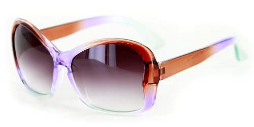 "Popsicles"Multi Colored - Kids, Girls Sunglasses - 100% UV Protection (Purple Multi w/Smoke Lens)