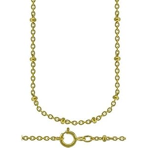 14kt Gold Filled Saturn Bead Chain in 16" and 18" Lengths, #8280