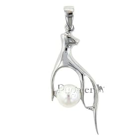 Sterling Silver Fresh Water Pearl Necklace Pendant