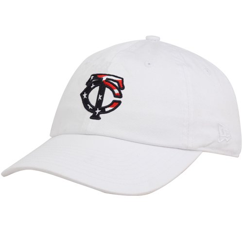 New Era Minnesota Twins Ladies White Stars & Stripes Adjustable Hat