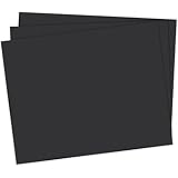 School Smart 1485744 Railroad Board, 6-ply Thickness, 22" x 28", Black (Pack of 25)