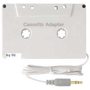iPOD & MP3 Car Audio Cassette Adapter - White