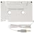 iPOD & MP3 Car Audio Cassette Adapter - White