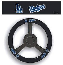 LA Dodgers LEATHER Steering Wheel Cover