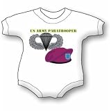 Emblem - US Army Paratrooper Baby Ultrasoft Onesie