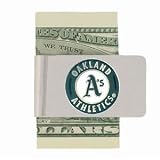 MLB Sculpted & Enameled Pewter Moneyclip - Oakland Athletics Money Clip