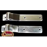 1987-1995 Jeep Wrangler Stainless Steel Tailgate Hinges by Crown Remanufacturing