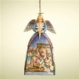 Jim Shore Angel with Nativity Christmas Ornament