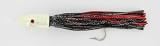 Jamfab Jigs 12oz Dual Pull Jig with Vinyl Skirts Glow Head Black over Red