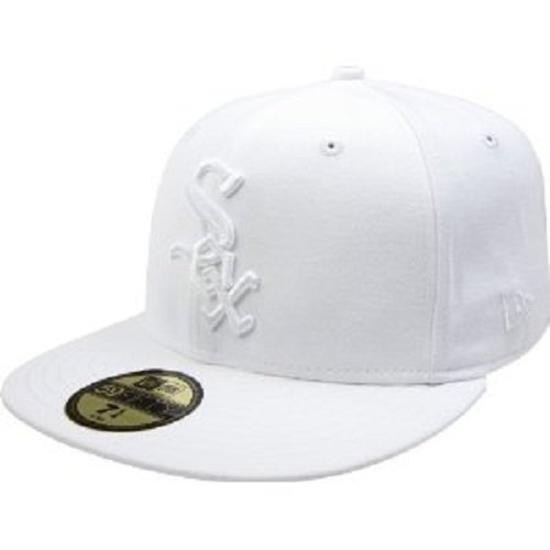 MLB Chicago White Sox White on White 59FIFTY Fitted Cap (7 1/2)