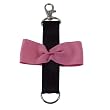 Bow Key Chain - HotPink/Black