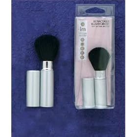 RETRACTABLE blush BRUSH goat HAIR makeup travel