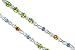 Unique Styling 9.50 carats total weight Oval & Round Cut Multi-Gemstone Bracelet in Sterling Silver