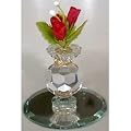 Crystal Vase with Roses