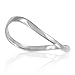 High Polish 925 Sterling Silver Wave Band Thumb Ring