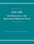 Ten Tips for Producing a Top Qualitative Research Study