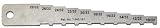 PARTSMART SMR51191 Pocket-Brake Shoe and Lining Gauge