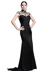 Sequined Cocktail Polyester Mermaid High-Neck Evening Dress/Bridesmaid Dress/Prom Dress/Wedding Party Dress 