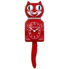 Kit Cat Clock - Red 75th Anniversary w  Batteries by Kit Cat