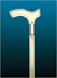 `Canes Lucite Ladies Derby 7/8 36 Long with reinforced suction grip rubber tips * May be cut with