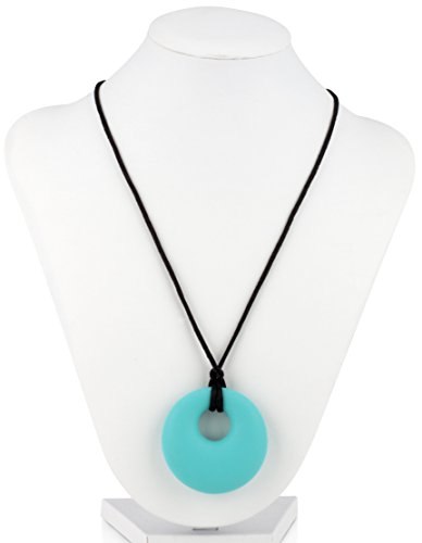 Nuby Teething Trends Hanging Pendant Teething Necklace - Aqua