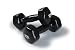 SPRI Deluxe Vinyl Dumbbells (Black, 8-Pound ,set of 2)