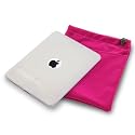 APPLE IPAD 3 PC EXECUTIVE ACCESSORY PACK - CLEAR FROSTED GEL CASE,  SCREEN PROTECTOR, PINK POUCH PART OF THE QUBITS ACCESSORIES RANGE