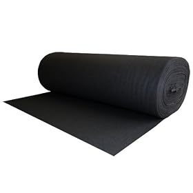100% Wool Felt Black 1.2 MM Thick X 63 Inches Wide X 1 Yard Long