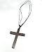 Urban Male Men's Leather Chain With Wooden Cross