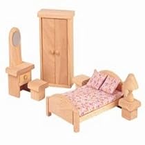 Plan Toys PLN-9014 Dolls House Classic Bedroom