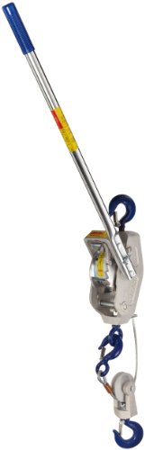 Lug-All 4000-20 Medium Frame Cable Ratchet Winch Pulley Hoist, 2 ton Capacity, 10' / 20' Lifting Height