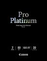Canon Photo Paper Pro Platinum, 8.5 x 11 Inches, 20 Sheets (2768B022)
