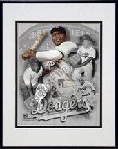 Photo File Brooklyn Dodgers Jackie Robinson Framed Photo