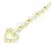 1.00 Carat 14k Yellow Gold Toggle Heart Diamond Bracelet