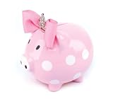 Mud Pie Baby Little Princess Piggy Bank with Jewel Crown