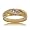 14KT Gold Mens Wedding Ring Band - Channel Set Diamonds