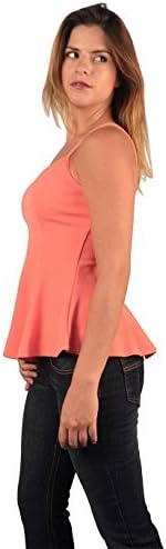 Strapped Peplum Hem Top