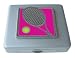 The Pink Tennis Racket emblem is made of hand cast pewter. Each color is individually hand painted with durable enamel. This attractive vitamin mirror case is constructed of aluminum in a matte finish. The case measures 2 1/2 " x 2 1/4" x 1/2" wi an inside divider to keep supplements organized. Carry your pills with style and keep them close at hand. Inside mirror is helpful for those quick on the spot checks. Great gift for people on the go.