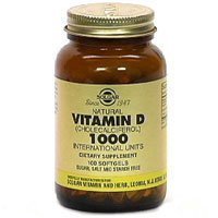 Solgar - Vitamin D, 1000 IU, 100 softgels