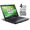 Acer Extensa EX4420-5910 Notebook PC - AMD Turion 64 X2 Dual-Core Mobile TL-60 2.0GHz, 4GB DDR2, 250GB, DVDRW, 14.1" WXGA, Windows® Vista Home Premium, Dark Gray