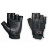 Valeo Black Ocelot Leather Lifting Gloves
