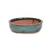 15cm Oval Green Glazed Bonsai Pot